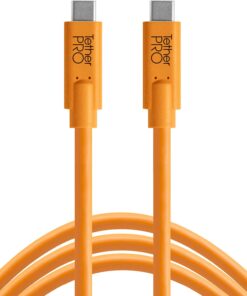 Tools TetherPro USB-C to USB-C - Bağlantı Kablosu 15' (4.6m) DSLR Kamera ve Laptop, Turuncu