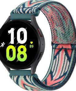 46mm Akıllı Saat Modelleri İçin HUAWEI Watch (GT4/Watch 4 Pro/GT3/GT3 Pro/GT2/GT2 Pro) SAMSUNG Watch (Gear S3 Frontier/Galaxy Watch 46mm) Dokuma Kumaş Esnek ve Hafif 22mm Kordon