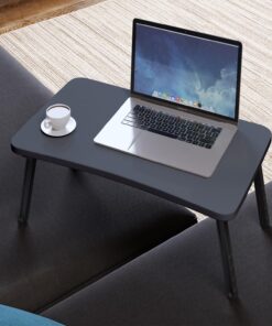 Laptop Sehpası Katlanabilir Yatak Koltuk Üstü Kahvaltı Bilgisayar Sehpası (Antrasit Gri)