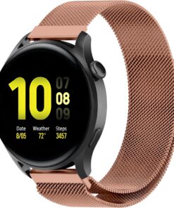 20mm Akıllı Saat Modelleri İçin Galaxy Watch 7/6/5/4/FE Serisi (40mm/44mm) Watch 6/4 Classic (43mm/42mm) Watch 5 Pro 45mm Uyumlu Milano Loop Metal Hasır Kordon