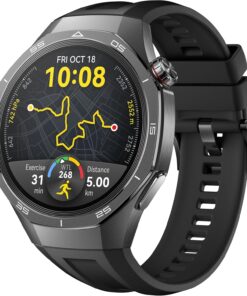 WATCH GT 5 Pro 46 mm Akıllı Saat, Pro seviyesinde Spor Saati, Keskin Hatlı Tasarım, 14 Güne Kadar Pil Ömrü, Sağlık Takibi, iOS ve Android ile Uyumlu, Siyah