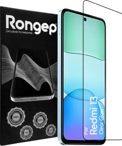 Redmi 13 için Ekran Koruyucu Ekranı Tam Kaplayan Anti Static 9H Sertliğinde Görüntü Kalitesini ve Dokunmatiği Etkilemeyen Darbeye Karşı Koruyan Premium Temperli Cam