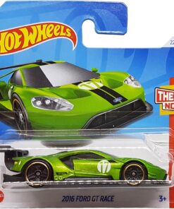 Wheels - 2016 Ford GT Race - Then and Now 7/10 - HTC71 - Short Card - Supersport car - Yeşil Metalik - Mattel 2024 – 1:64
