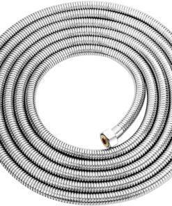 - 300cm Ultra Uzun 304 Paslanmaz Çelik Metal Duş Spirali Hortumu/EPDM iç Boru ile Ekstra Dayanıklı Kıvrışmaz - Kopmaz - Kırılmaz