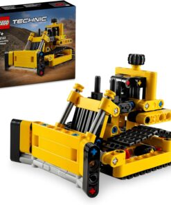 Technic Ağır İş Buldozeri 42163-7 Yaş ve Üzeri Çocuklar için İnşaat Aracı İçerek Koleksiyonluk Yaratıcı Oyuncak Model Yapım Seti (195 Parça)