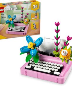 Creator 3’ü 1 Arada Çiçekli Daktilo 31169-8 Yaş ve Üzeri Çocuklar için Keytar veya Saksıya Dönüşebilen Yaratıcı Oyuncak Yapım Seti, Doğum Günü Hediyesi (363 Parça)