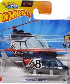 Wheels - Propper Chopper - HW Metro 6/10 - HTD69 - Short Card - HW Sky News Helikopter - Netflix Lets Race - Mattel 2024 – 1:64