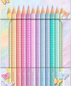 Parlak Pastel Renkler Kuru Boya Kalemi 12'li