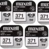 x Maxell 371 SR920SW gümüş oksit 0 Mercury saat pilleri, 5 adet