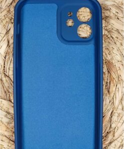 me-likee Apple iPhone 12 ile Uyumlu Silikon Kılıfı Mikro Fiber Astarlı Darbeye Dayanıklı Kapak Yumuşak Dokunuşlu Tam Koruyucu Kılıf (Lacivert)