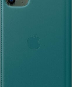 iPhone 11 Pro Max için Deri Folyo Kılıf - Tavus Kuşu