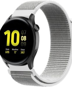 20mm Akıllı Saat Modelleri İçin Samsung Galaxy Watch 7/6/5/4/FE Serisi (40mm/44mm) Watch 6/4 Classic (43mm/42mm) Samsung Watch 5 Pro 45mm Uyumlu Hafif ve Rahat Kumaşlı Hasır Kordon