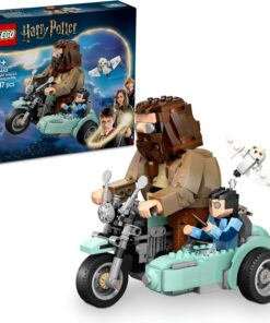 Harry Potter Hagrid ve Harry’nin Motosiklet Yolculuğu 76443-9 Yaş ve Üzeri Çocuklar ve Yetişkinler için Koleksiyonluk Yapım Seti, Doğum Günü Hediyesi (617 Parça)