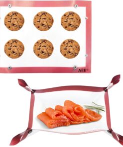 Çıtçıtlı Kendiliğinden Yağlı Pişirme Matı Yanmaz Yapışmaz Yıkanabilir Fırın Matı 40x30
