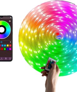 LED Pixel Rgb Magic Peri ışık - 5v Usb Girişli, Bluetooth Uygulamalı, Uzaktan Kumandalı, Müziğe Duyarlı, Suya Dayanıklı, Parti, Yılbaşı, Doğum Günü, Eğlence için (10 Metre)