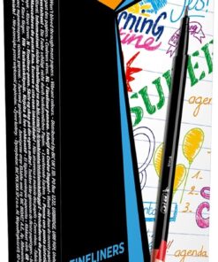 Intensity Fine Liner İnce Uçlu Kırmızı Keçeli Kalem 12'li Kutu, 0.4 mm İnce Kalınlıkta Uç, Su Bazlı Mürekkep
