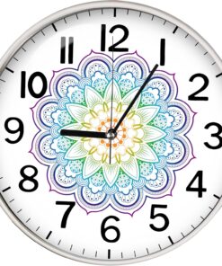 Mandala Duvar Saati 29 Cm Slim Kasa