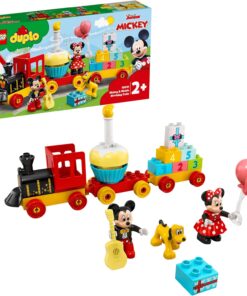 DUPLO ǀ Disney Mickey ve Minnie Doğum Günü Treni 10941-2 Yaş ve Üzeri Çocuklar için Rakamlı Doğum Günü Treni İçeren Eğitici Yapım Seti (22 Parça)