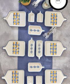 Parça 6 Kişilik Desenli Yemek Seti