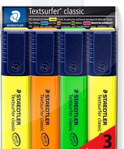 364S Wp4P Textsurfer Highlighter 4'lü Blister 3 Renk 1 Renk Bedelsiz