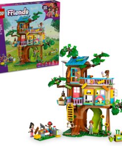Friends Arkadaşlık Ağaç Ev Buluşma Yeri 42652-8 Yaş ve Üzeri Kız ve Erkek Çocukları için Mini Bebek İçeren Yaratıcı Oyuncak Yapım Seti, Doğum Günü Hediyesi (701 Parça)