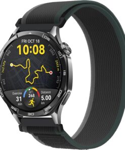 22mm ile Uyumlu Saatler için Trail Loop 46mm Yumuşak Kumaş Kordon HUAWEI Watch (GT5 Pro/GT5/GT4/Watch 4 Pro/GT3/GT3 Pro/GT2/GT2 Pro) Galaxy Watch (Gear S3/Watch 46mm)