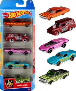 Wheels Beşli Araba Seti - Oyuncak Araba Koleksiyonu, 1:64 Ölçek - 1806