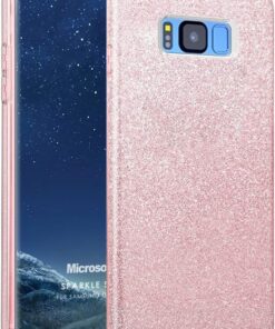 Samsung Galaxy S8 Plus Kılıf Sparkle Shiny Rose Gold