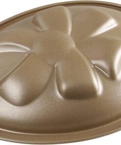 Oetker Motivbackform Osterei 350 ml, ovale Backform für einen Oster-Kuchen aus der Serie Goldiges Ostern (Farbe: Gold), Menge: 1 Stück