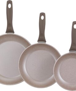 Vilma Ezme 18-22-26 cm Tava Seti Krem Renk