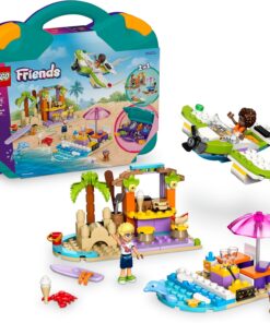 Friends Yaratıcı Plaj ve Seyahat Bavulu 42672-5 Yaş ve Üzeri Çocuklar için Mini Bebek İçeren Yaratıcı Oyuncak Yapım Seti, Doğum Günü Hediyesi (188 Parça)