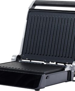Grilliant 1343H Cam Yüzeyli, 5 Hazır Programlı, Döküm Plakalı, Led Ekranlı Konuşan Tost Makinesi
