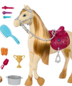 Barbie The Great Horse Chase, Horse Moves, Dances & Blinks Eyesinden Esinlenen Sesler, Müzik ve Aksesuarlarla Oyuncak At