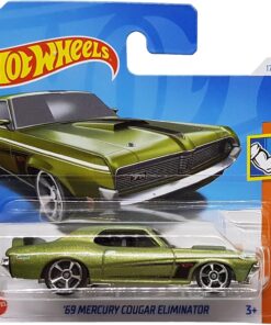Wheels - ´69 Mercury Cougar Eliminator - Muscle Mania 3/5 - HTD98 - Short Card - yeşil metalik - Mattel 2024 – 1:64