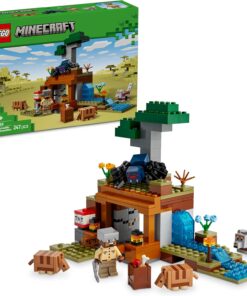 Minecraft Armadillo Maden Keşfi 21269 – 8 Yaş ve Üzeri Erkek ve Kız Çocuklar için Mağara Örümceği ve Kurt Figürleri İçeren Rol Yapım Oyuncağı Yapım Seti, Doğum Günü Hediyesi Fikri (247 Parça)