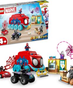 Marvel Spidey Ekibinin Mobil Karargahı 10791-4 Yaş ve Üzeri Çocuklar İçin Spidey ve Arkadaşları Karargahını İçeren Yaratıcı Oyuncak Yapım Seti (187 Parça)