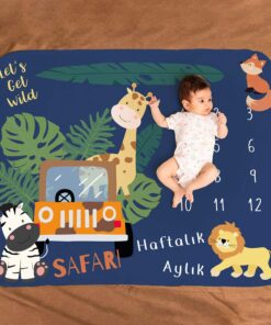 Macerası Aylık | Haftalık Bebek Hediyesi Fotoğraf Çekim Battaniyesi
