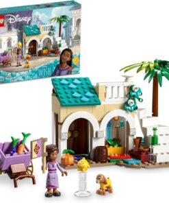 │ Disney Asha Rosas Şehrinde 43223 6 Yaş ve Üzeri Çocuklar için Dilek Filminden Koleksiyonluk Yaratıcı Oyuncak Yapım Seti 154 Parça