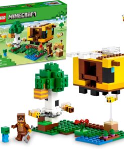 Minecraft® Arı Evi 21241-8 Yaş ve Üzeri Çocuklar için Arı Çiftliği ve Arı Kovanı İçeren Oyuncak Yapım Seti (254 Parça)