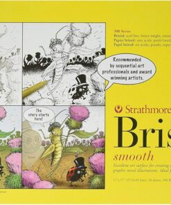 Bristol duvar resmi düz kağıt Pad 27,9 cm x 43 cm, 24 yaprak