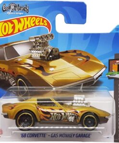 Wheels - ´68 Corvette - Gas Monkey Garage - HW Dream Garage 5/5 - HKH23 - Short Card - Gold Metallic - Mattel 2023