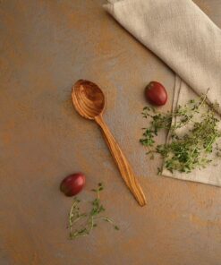 Ahşap Zeytin Ağacı El Yapımı Kaşık 29 Cm