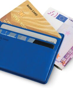 İnce Slim Cüzdan, Para Bölmeli Kartlık, Kimlik, Banka, Ulaşım Kartı için Mini Kılıf, Eko Deri Çok Kapasiteli Kartvizitlik, Minimalist Kart Tutucu