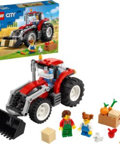 City Traktör 60287-5 Yaş ve Üzeri Çocuklar İçin Çiftçi Minifigürü İçeren Yaratıcı Oyuncak Yapım Seti(148 Parça)