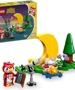 Animal Crossing Celeste ile Yıldız Gözlemleme 77053, 6 Yaş ve Üzeri Astronomi Meraklısı Kız ve Erkek Çocuklar için Oyuncak Yapım Seti, Rol Yapma Oyunu, Doğum Günü Hediyesi Fikri (78 Parça)