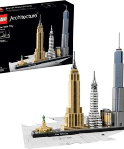 Architecture New York City 21028 - Seyahat, Mimari ve Tarih Meraklısı Yetişkinler için Koleksiyonluk Yapım Seti (598 Parça)