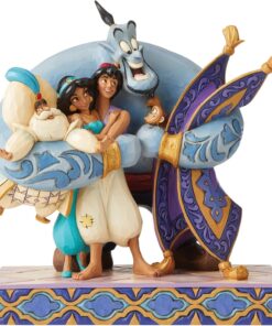 Disney Traditions Group Hug Aladdin Figürü, Çok Renkli
