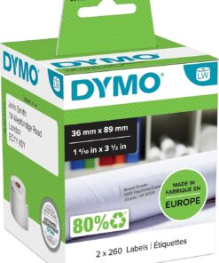 S0722400, LW Geniş Adres Etiketi, (89x36 mm) 520 Etiket/Paket - (99012)