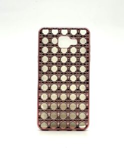 Galaxy A7 2016 Uyumlu Yumuşak Parlak Silikon Kılıf (Pembe Altın)
