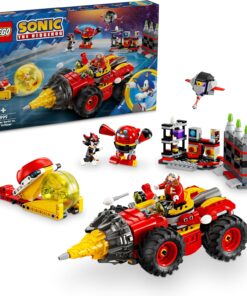 Sonic the Hedgehog Super Sonic, Egg Drillster’a Karşı 76999 – 8 Yaş ve Üzeri Çocuklar İçin Shadow ve Dr. Eggman Karakterleri İçeren Yaratıcı Oyuncak Yapım Seti (590 Parça)